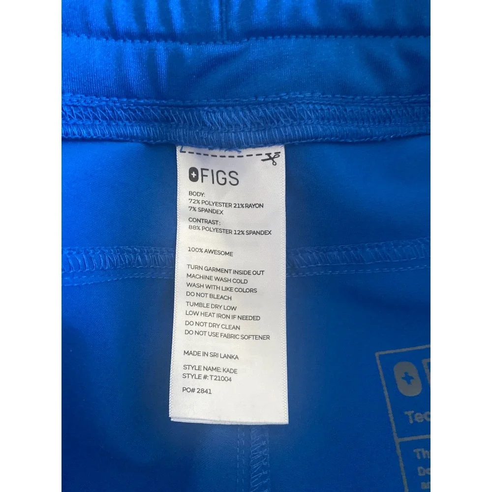 FIGS Kade Cargo Scrub Pants Royal Blue Technical Collection T21004 Men's Medium